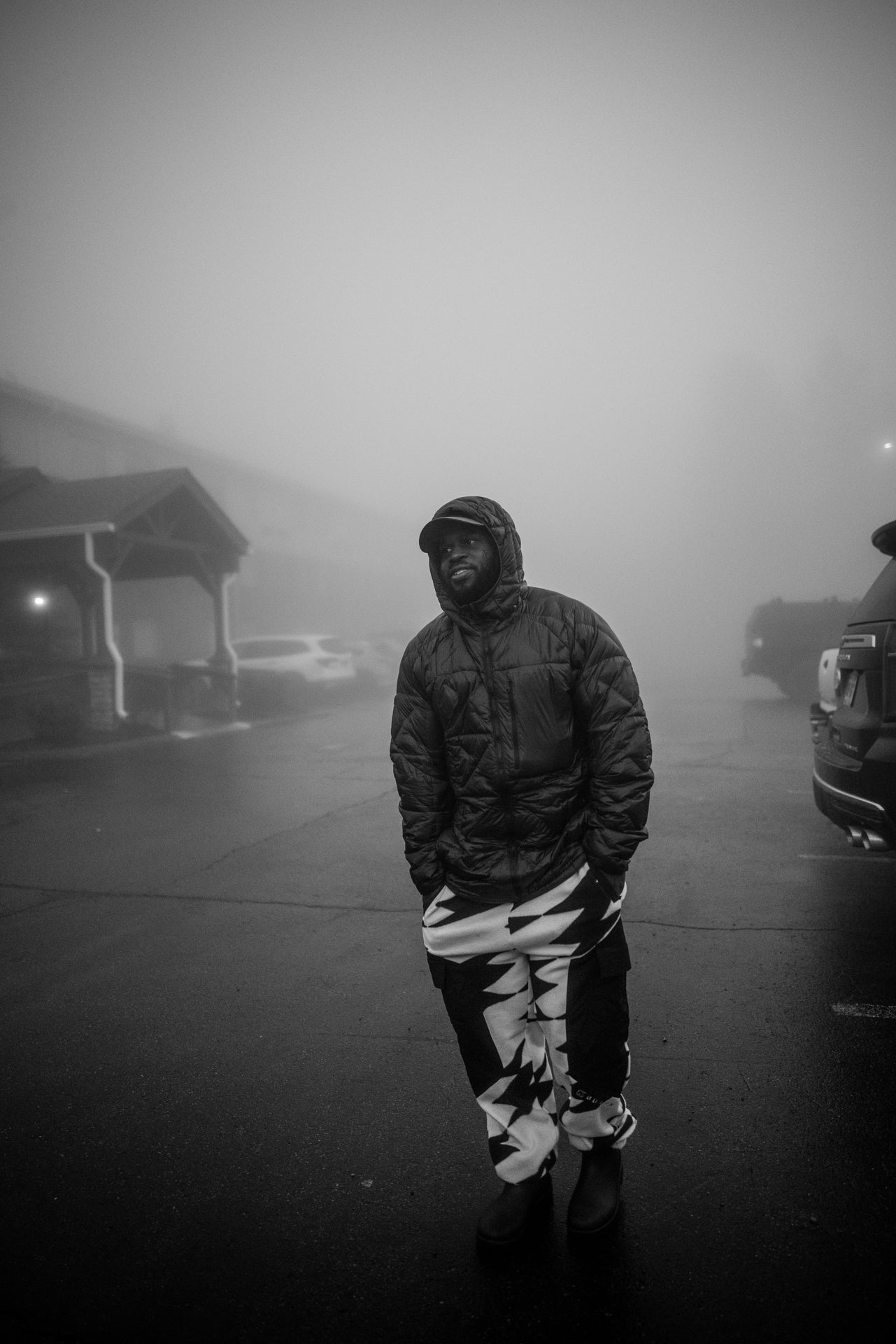 Marcus Wilson in the fog. // p: Peter Cirilli