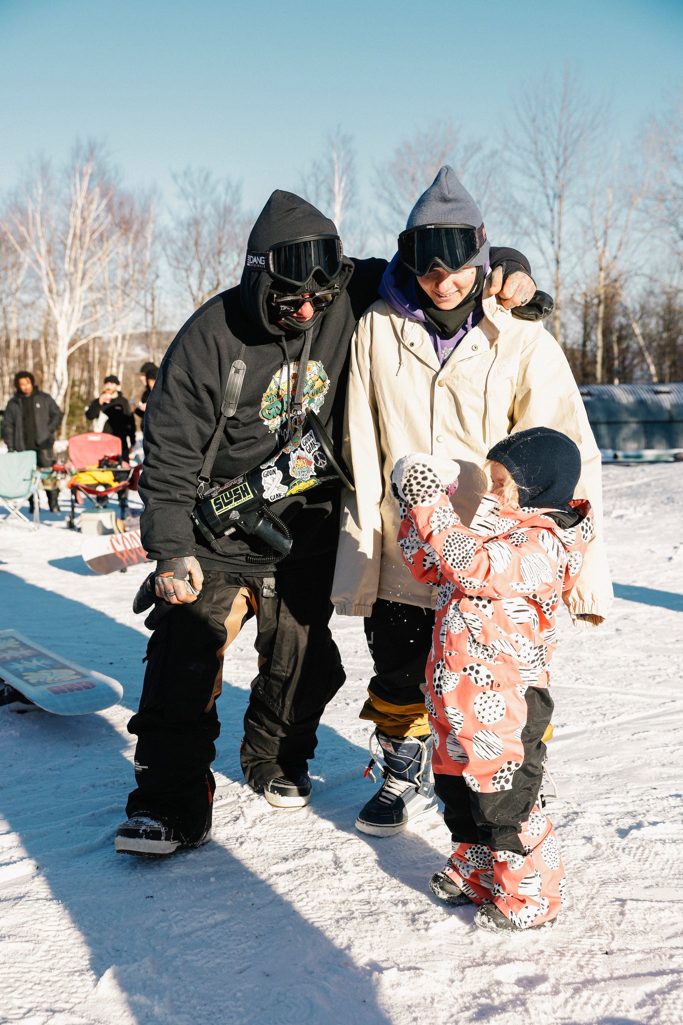 Family operation: Lucas, Tonya and Winter enjoying stop 1 of the Goon Jam Tour // p: Ashley Rosemeyer