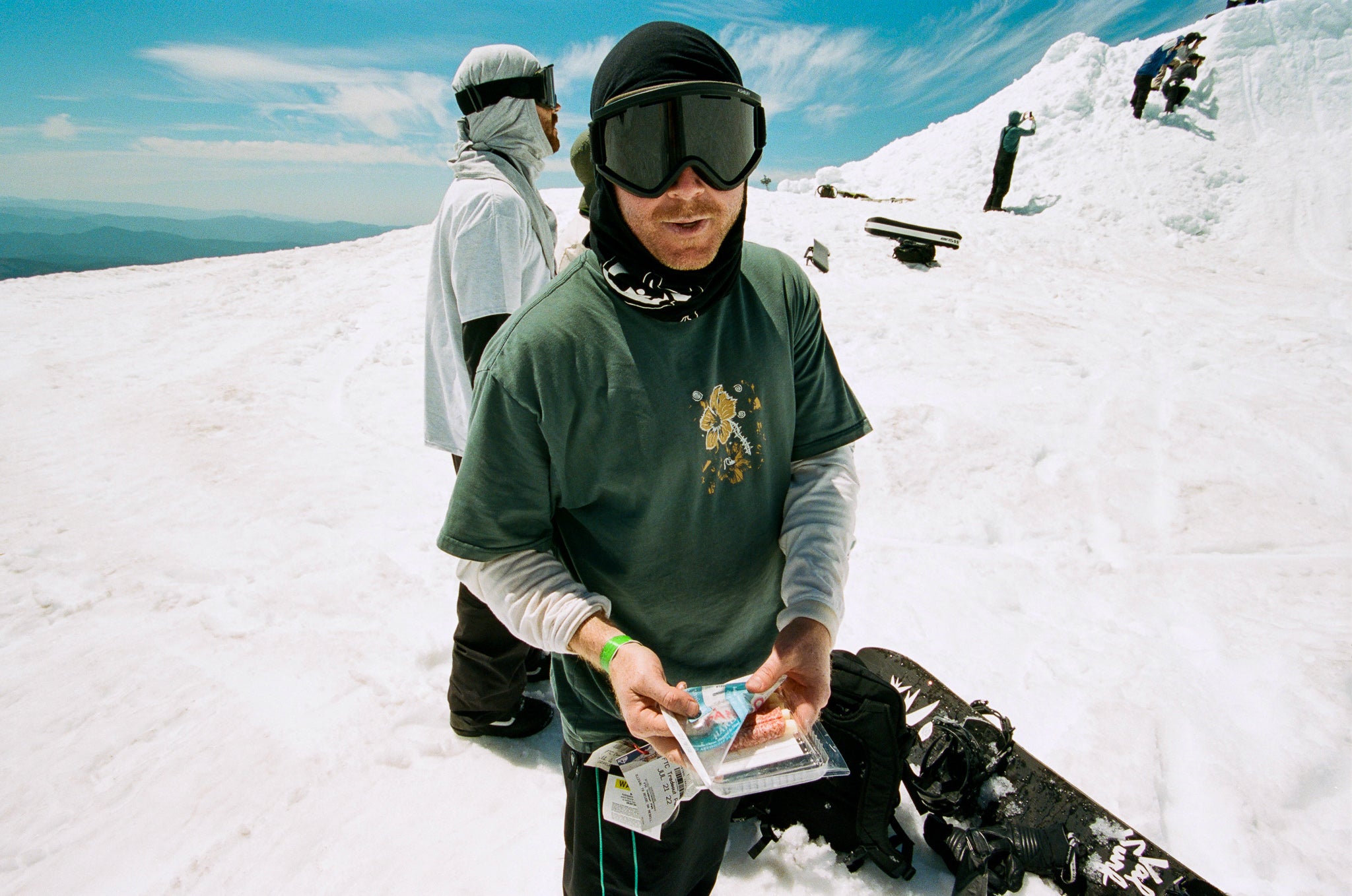 Harrison Gordon, a meat snack, and an LDOH wristband. // p: Stan Leveille