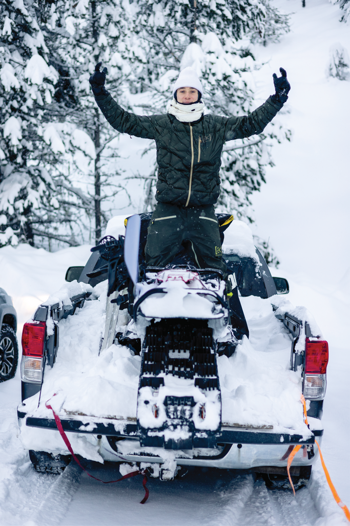 On top of the world and his sled // p: Ben Girardi