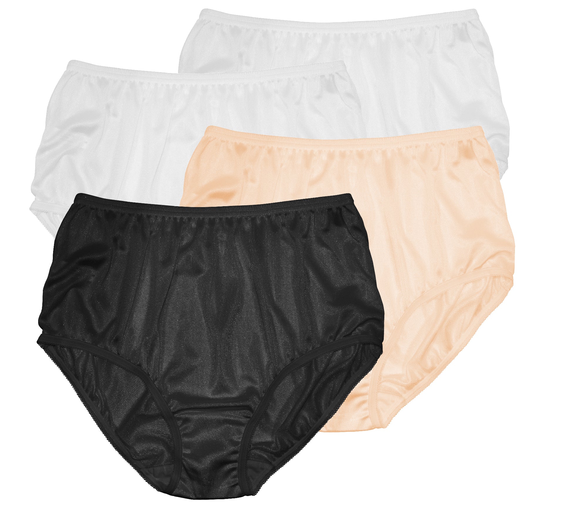 Women's Nylon Full Cut Brief Panties