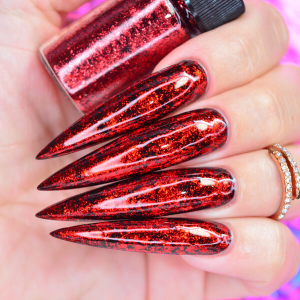Ares Red Metallic Nail – World of