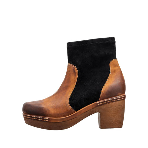 Suede Clog Boots