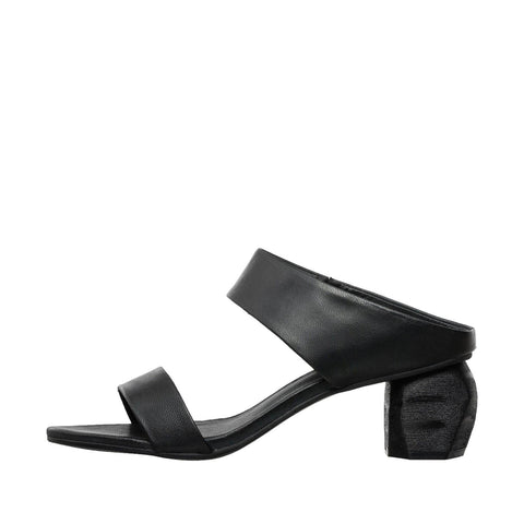 Chunky heel mule shoes