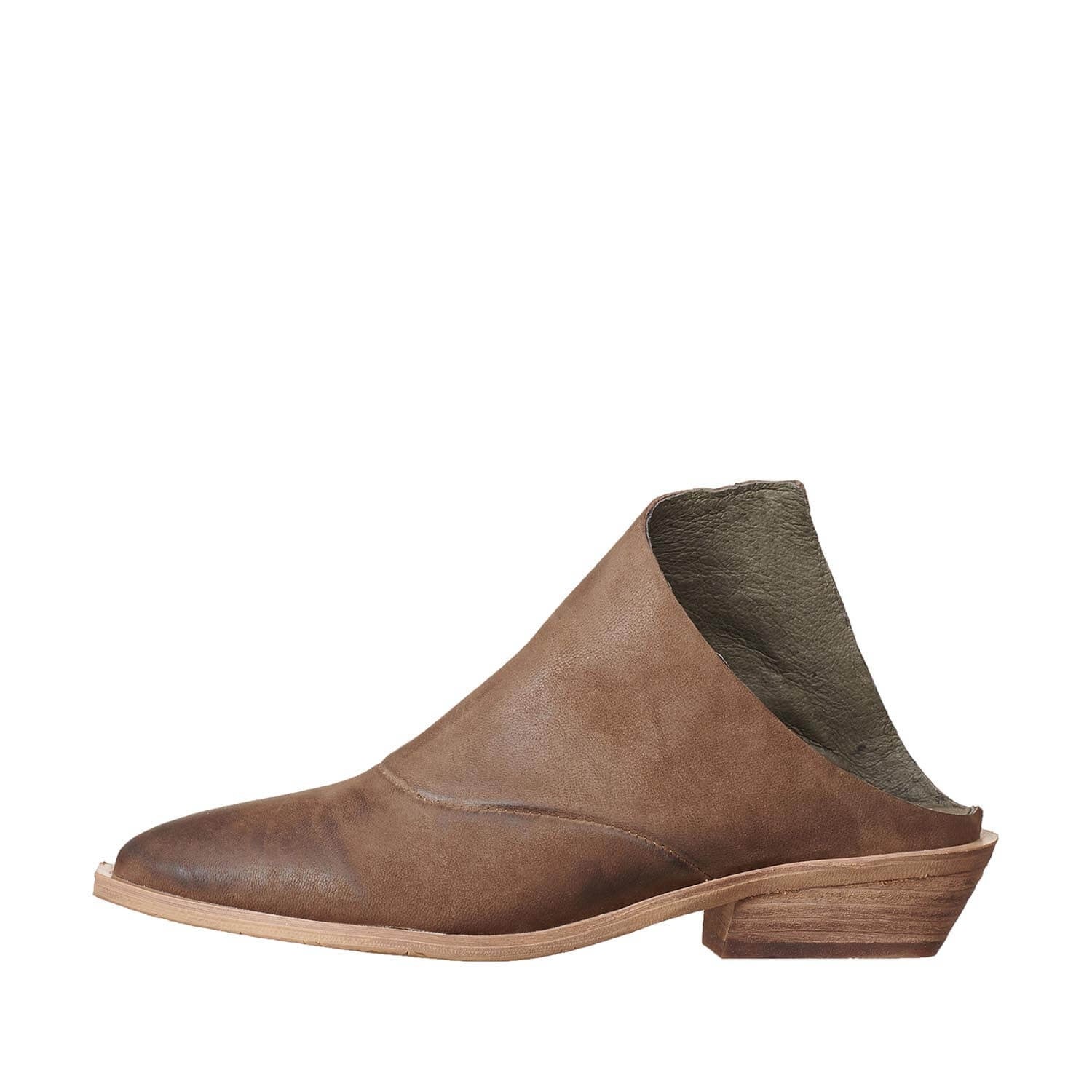 leather mule shoes