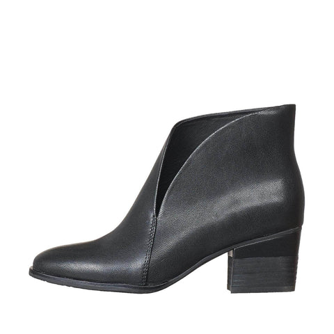 split front ankle boots