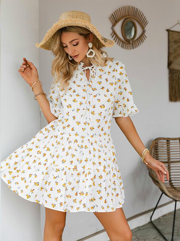 Yellow Floral Dress