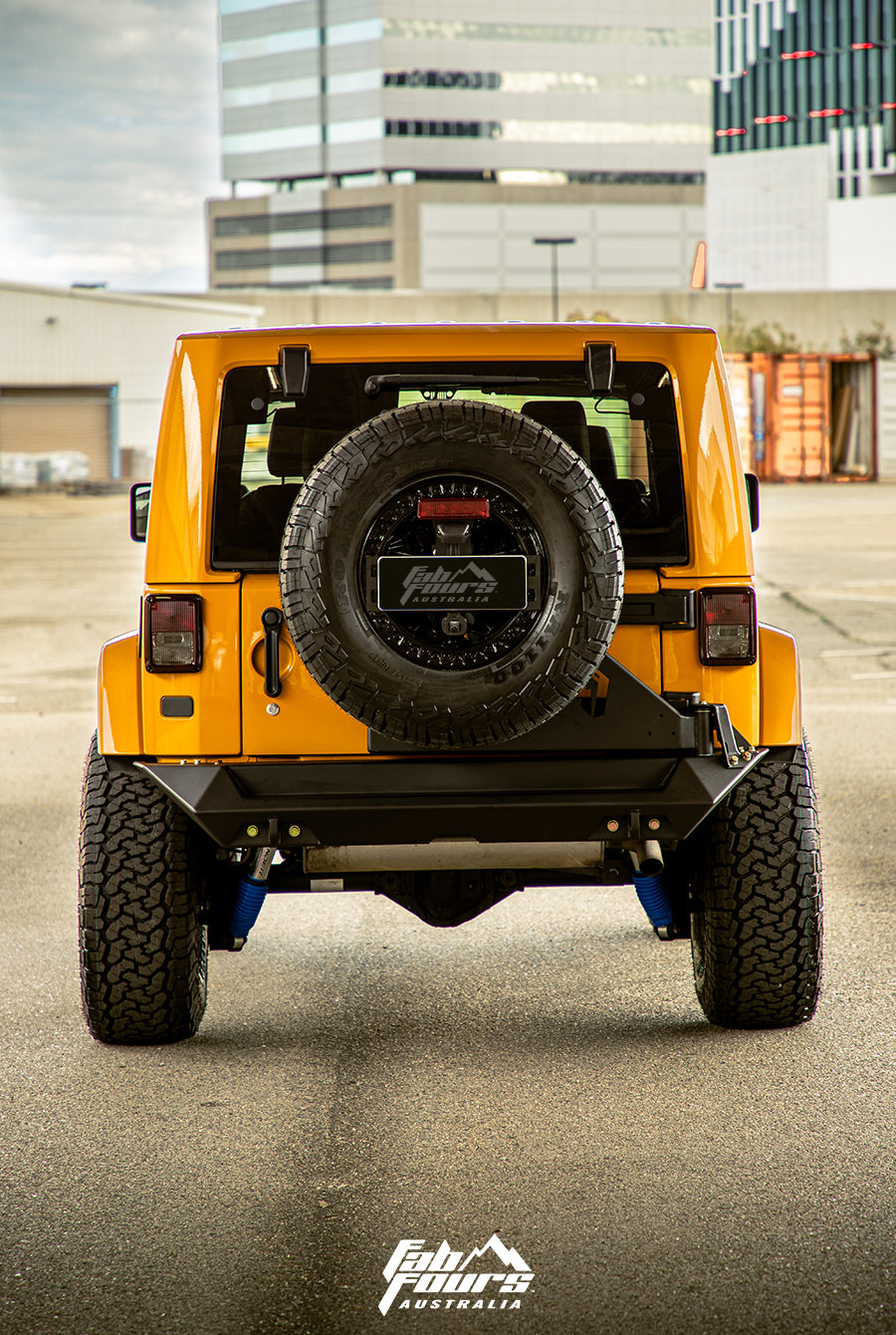 Jeep Wrangler JK Rear Bumper Tyre Carrier - Fab Fours Bumpers – VIKOR  INDUSTRIES