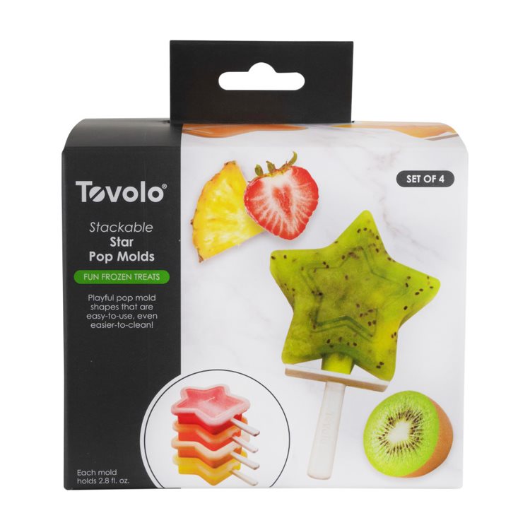 Tovolo Swords Flexible Silicone Popsicle Maker Mold with Base, Set