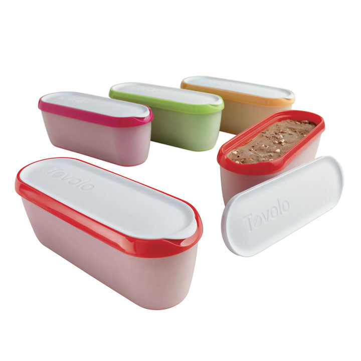 Tovolo Sweet Treats Ice Cream Storage Tub 1 Quart Sorbet Gelato Container -  Pink for sale online