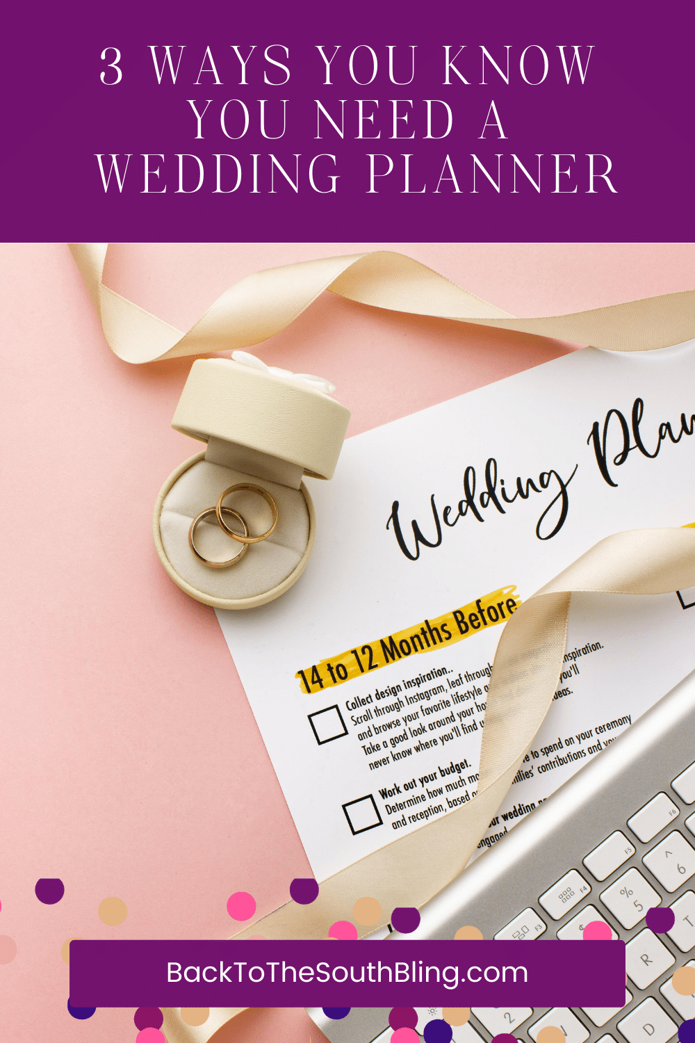 How to know you need a wedding planner