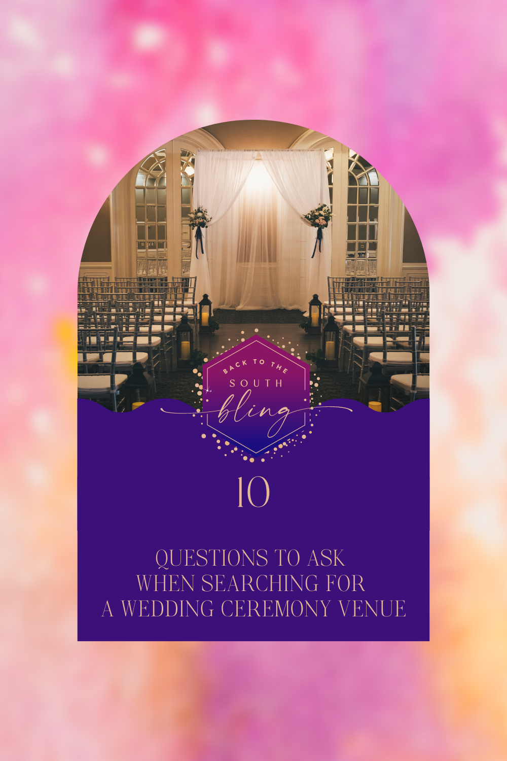 Questions to ask a wedding venue