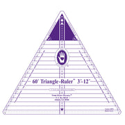 8963 | 60-degree Triangle Ruler, 3 to 9 inches finished