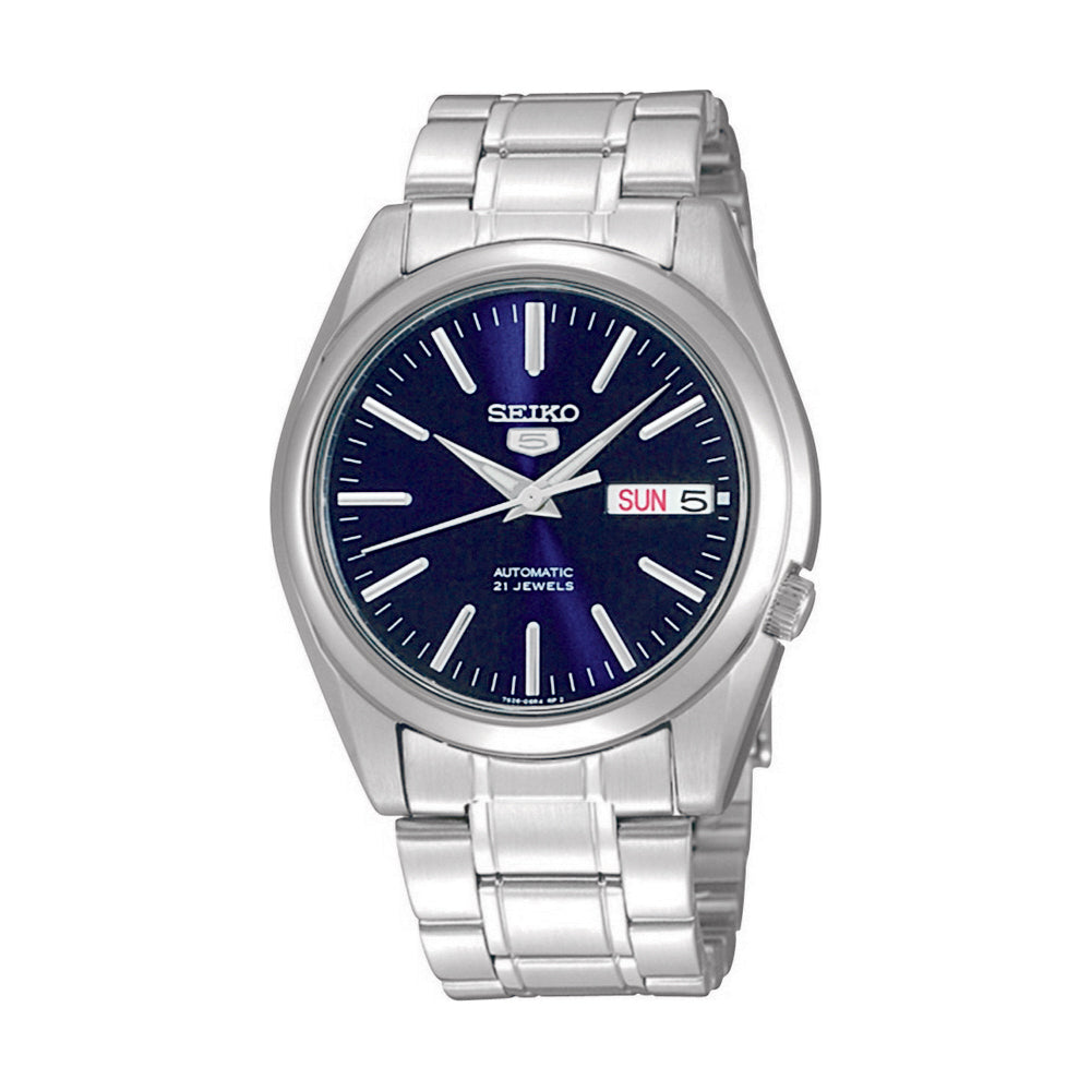 Seiko 5 SNKL43K1 Automatic See-thru Back Case Blue Dial Stainless Stee –  Heavni Brand Global