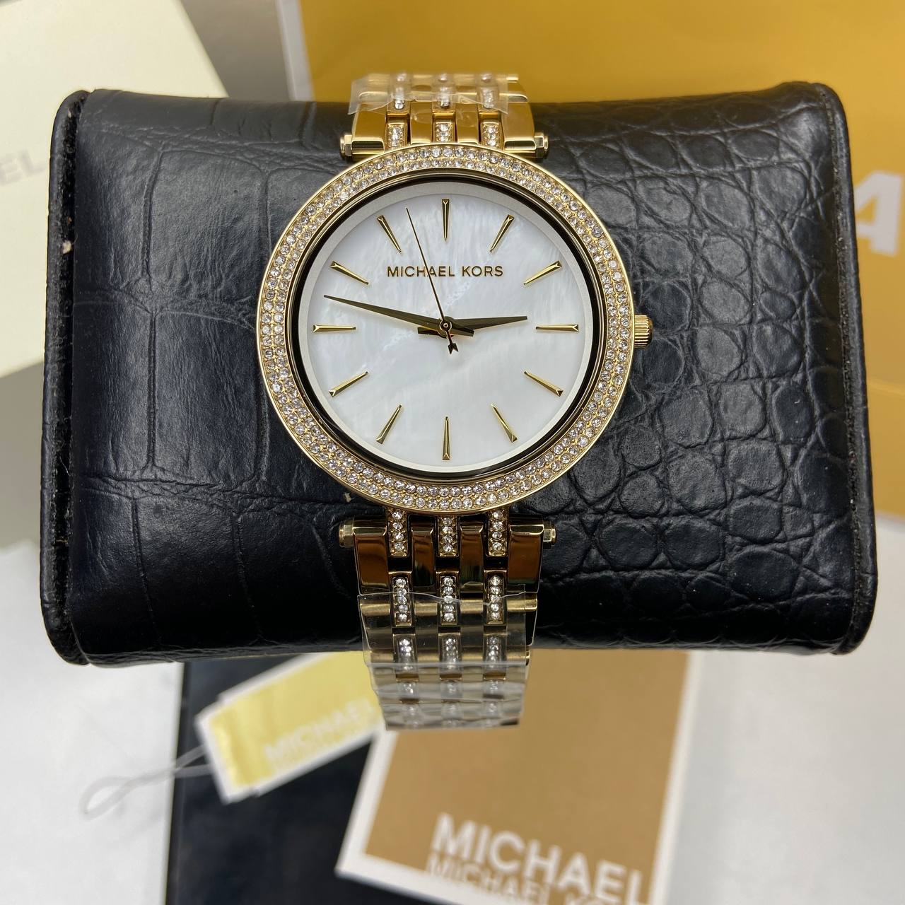 MICHAEL KORS Women's Gold Darci's Glitz Mother of Pearl Watch MK3219 –  Heavni Brand Global