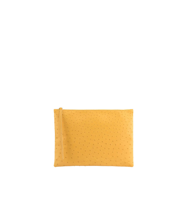 Unisex 'Nkosazana' Zip Clutch | Yellow