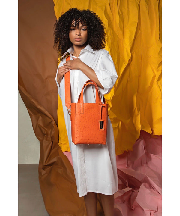 Mini Crossbody 'Ntombi' Tote | Tangerine