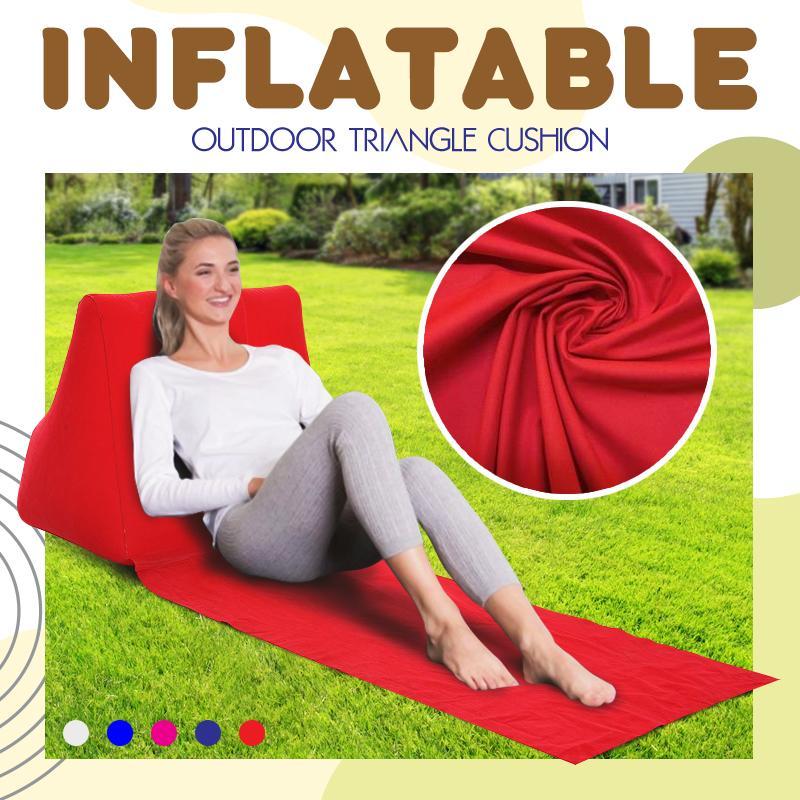 Inflatable Outdoor Triangle Cushion 1688 Red 