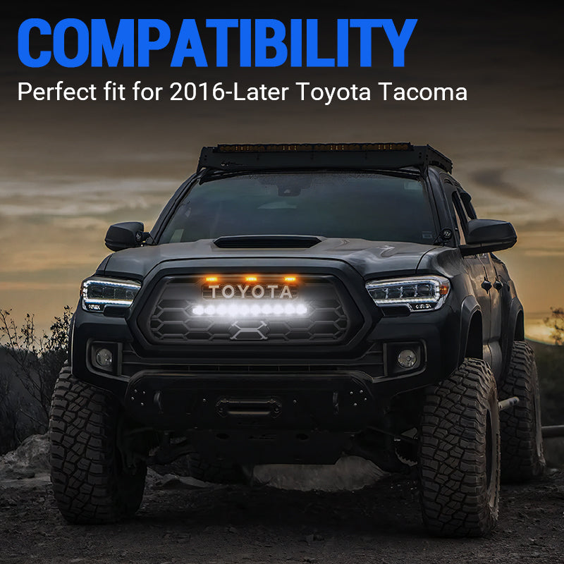 grille for toyota tacoma with led light