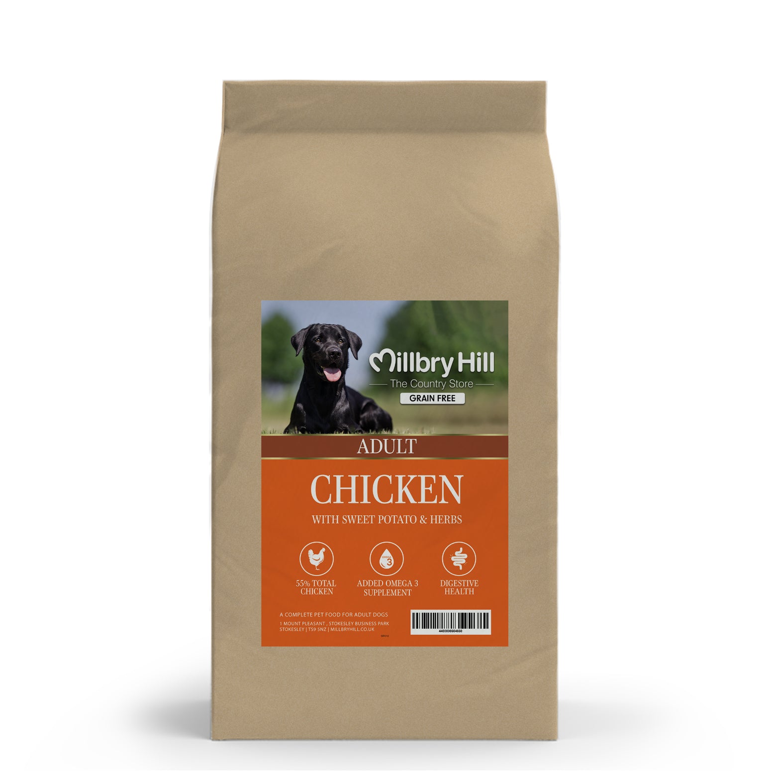 Millbry Hill Adult Chicken with Sweet Potato & Herbs Dog Food