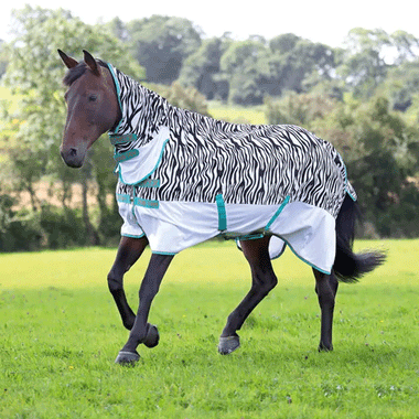 Zebra Print Fly Rug