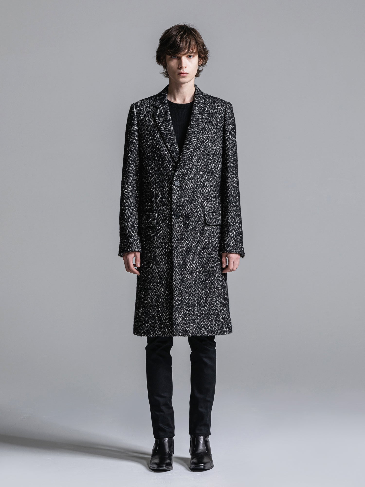 WOOL GABARDINE OVERSIZED MAXI TRENCH COAT [2023A/W] – LITHIUM