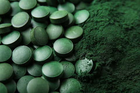 spirulina tablets and powder