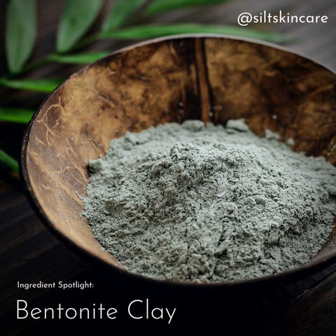 bentonite clay powder silt skincare