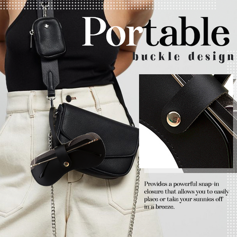 Portable Leather Glasses Snap Case – Itvalore