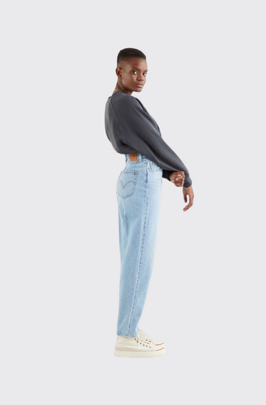 high loose taper jeans