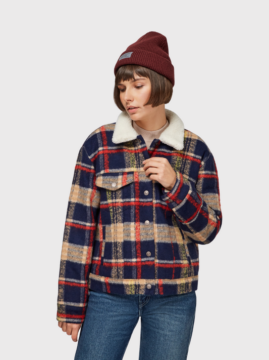 wool trucker jacket womens