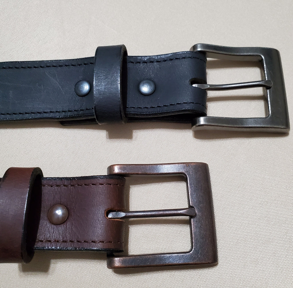 Men's Money Belt - Leather - Black/Brown - Size 28-50 - Lifetime Warra ...
