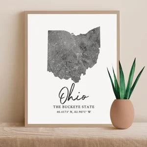 State Silhouette Maps
