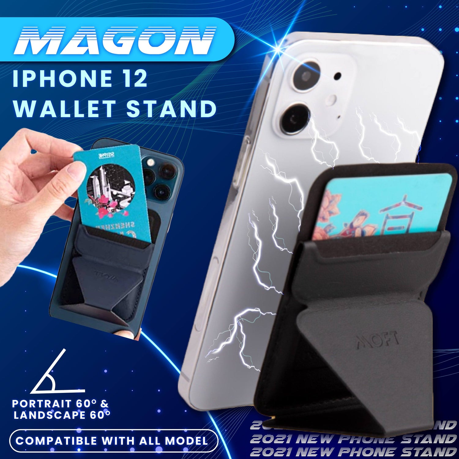 MagOn iPhone 12 Wallet Stand 1688 