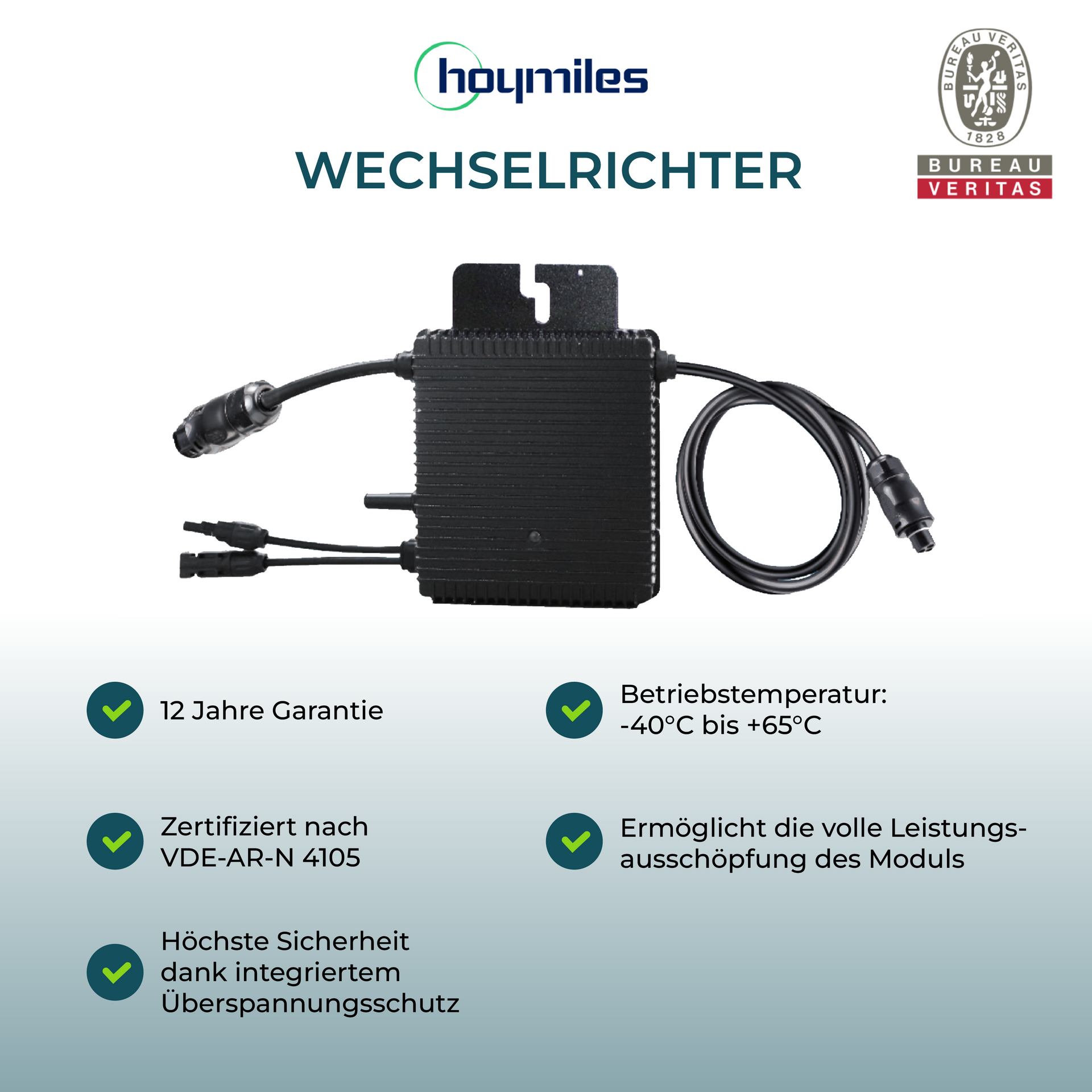 Hoymiles HM-300 Wechselrichter (bis 380 Watt) - PluginEnergy