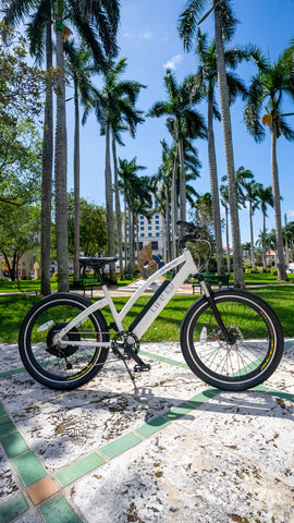 The White Genesis R 400 ebike.