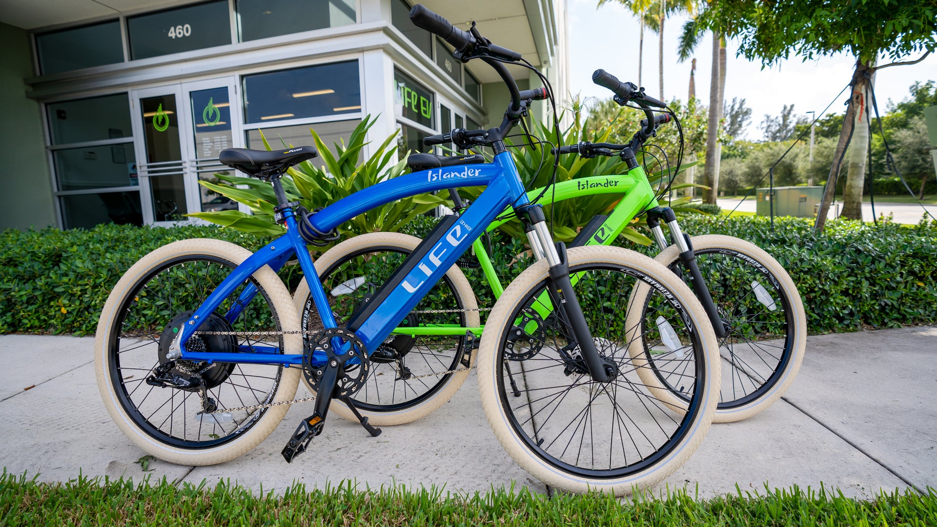 Green and Blue Bikes