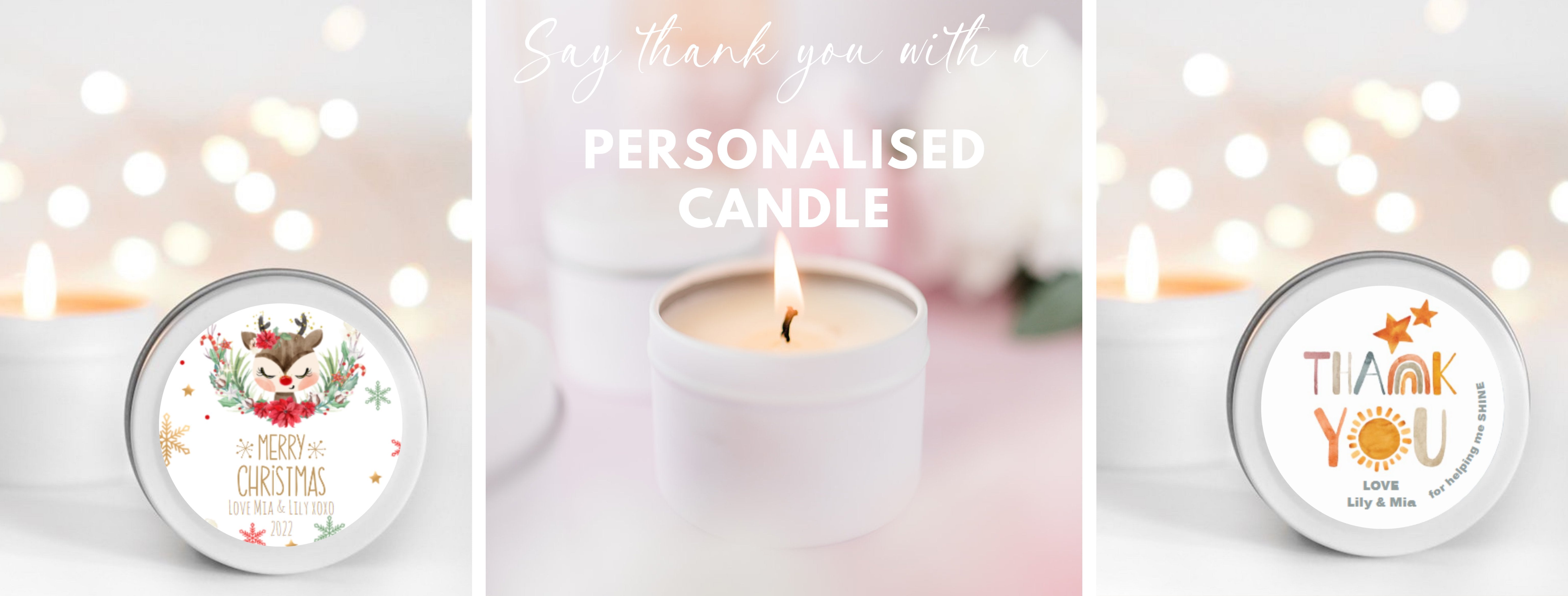 Friendship Gifts | Custom Friendship Candle Gift | Silk Ivory Candles