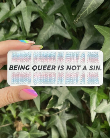 transgender pride sticker, stocking stuffer idea