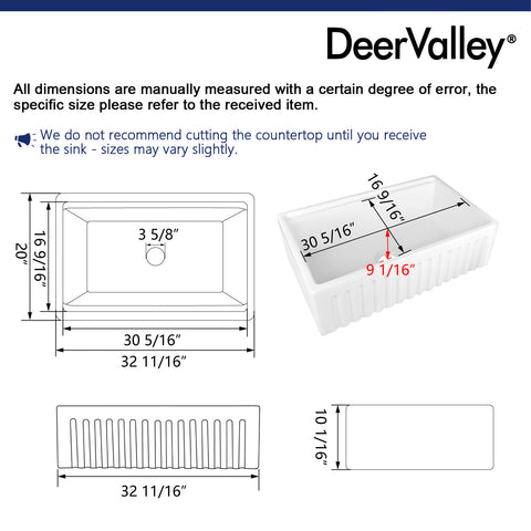 Deervalley 33 L X 20 W Multi-Functional Workstation Farmhouse
