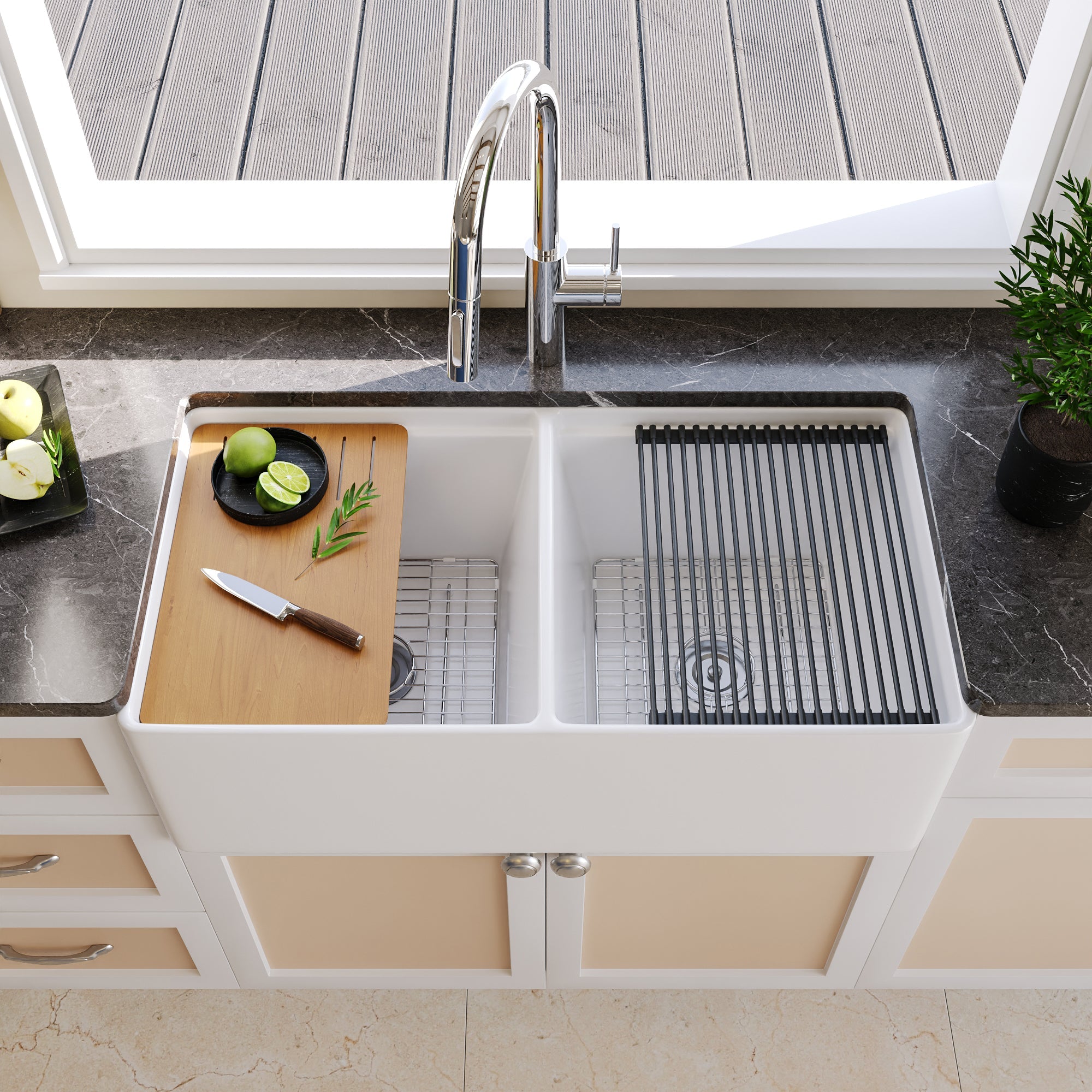 Fireclay Kitchen Sinks