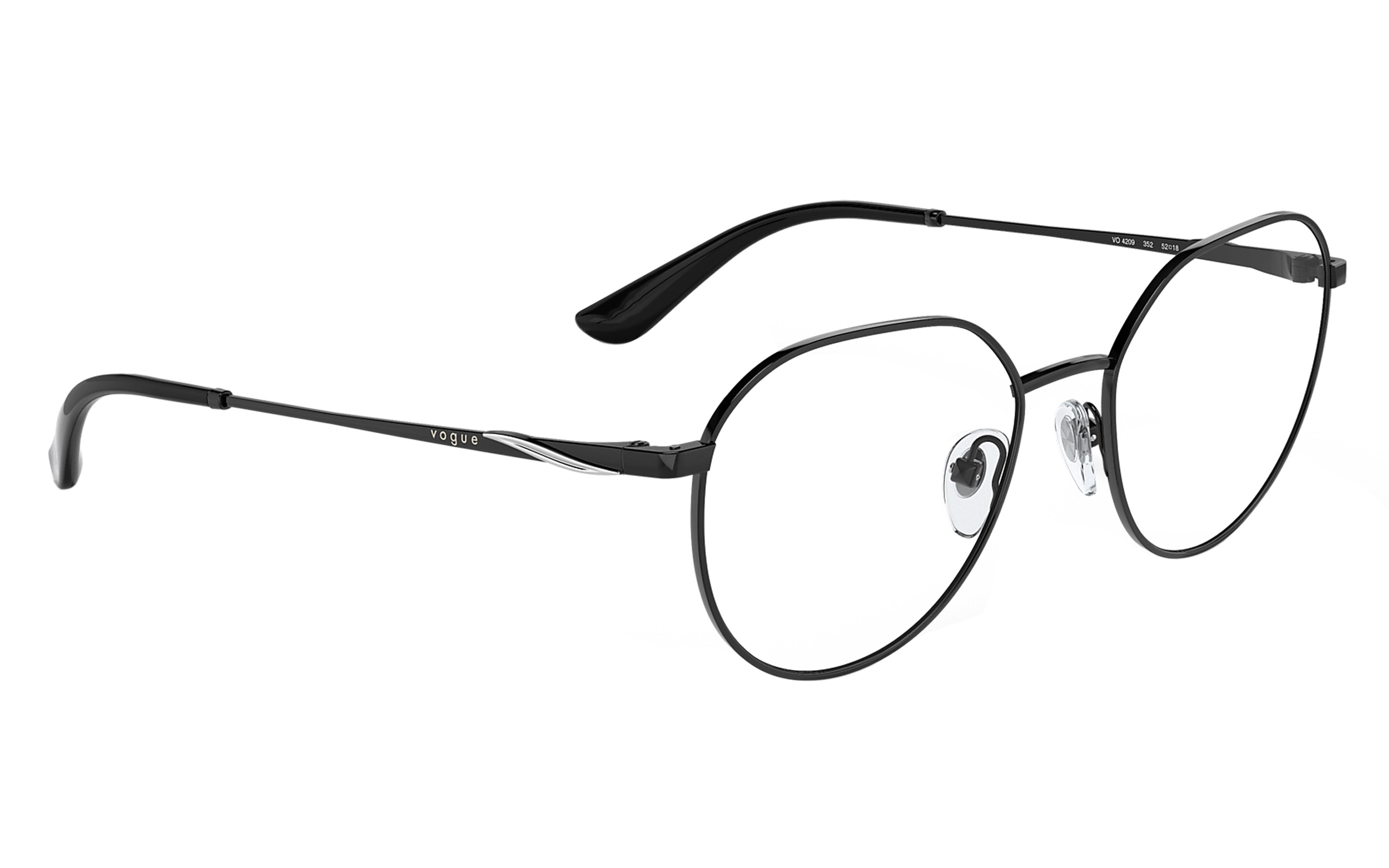 VOGUE VO4209 352 52 BLACK Eyewear Frame – Better Vision