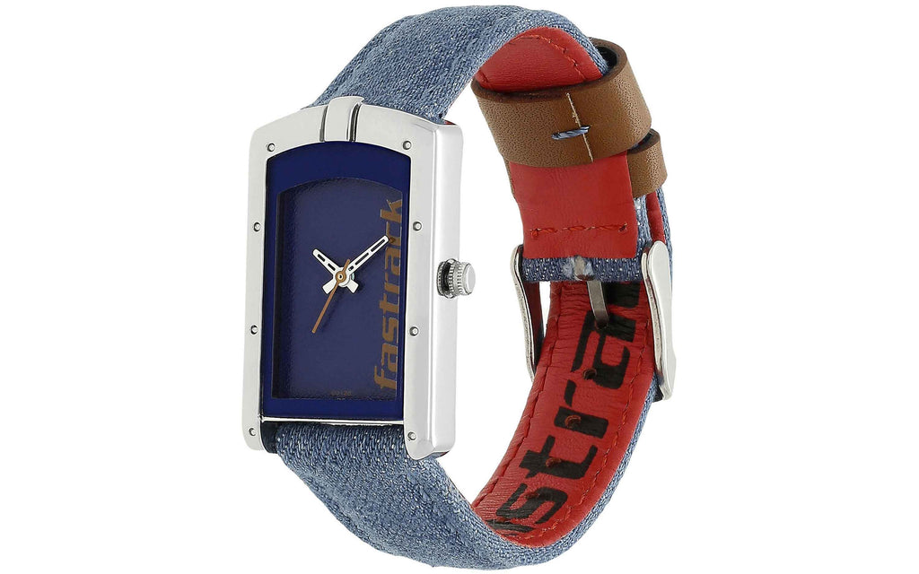 White Dial Blue Denim Strap Watch - Titan Corporate Gifting
