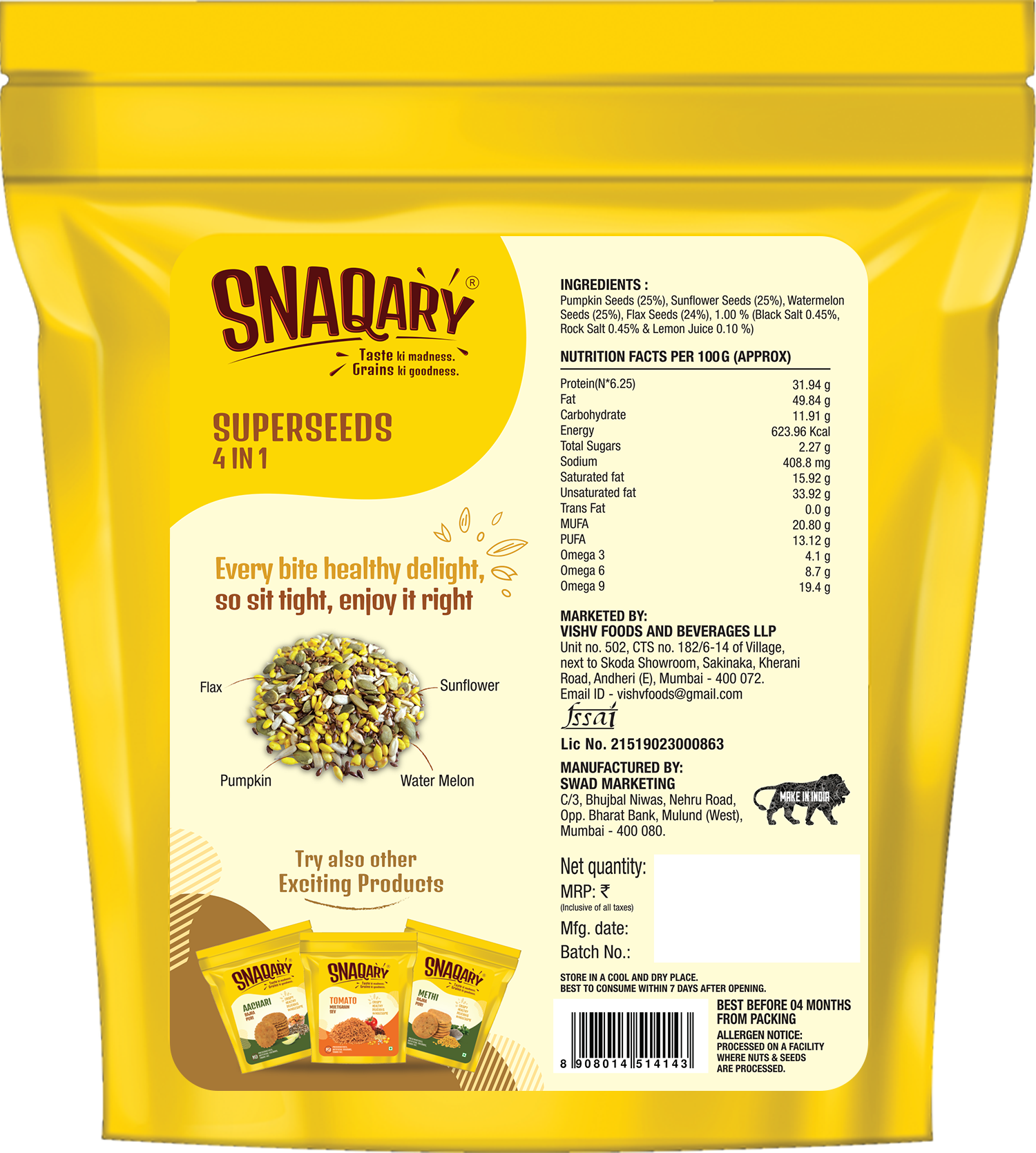 Seeds 4in1 Combo Of 2 1 Gm Each Snaqary