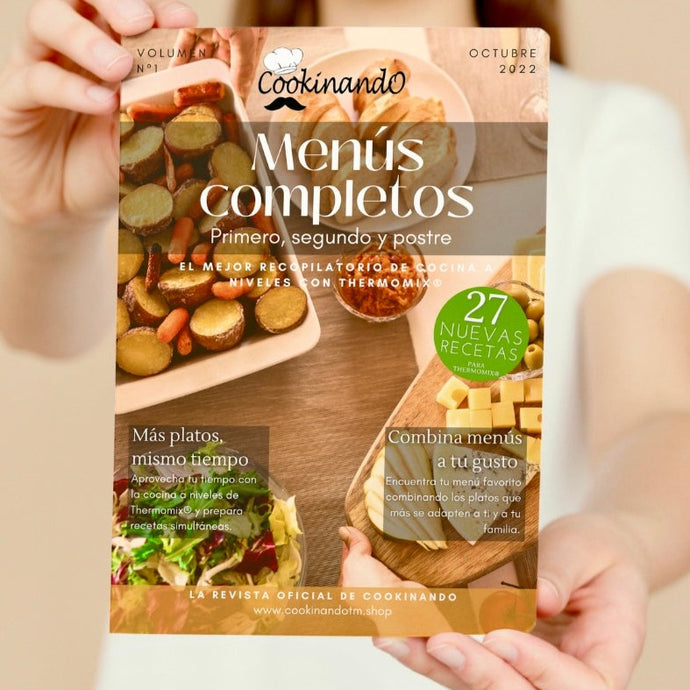 REVISTA Vol. I Menús completos: Primero, segundo y postre | ENVÍO GRAT –  Cookinando