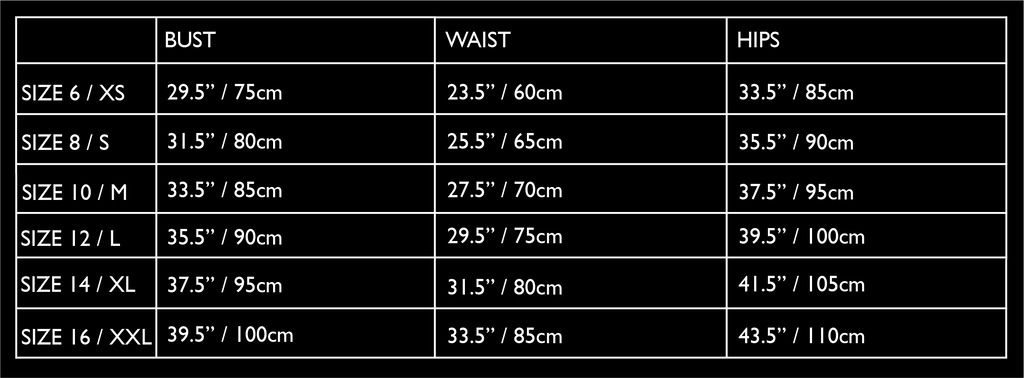 measurementchart