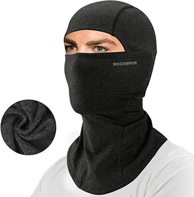 ROCKBROS Winter Cycling Mask Fleece Thermal Keep Warm Windproof Cycling  Face Mask Balaclava Ski Mask Fishing Skiing Hat Headwear, ROCKBROS