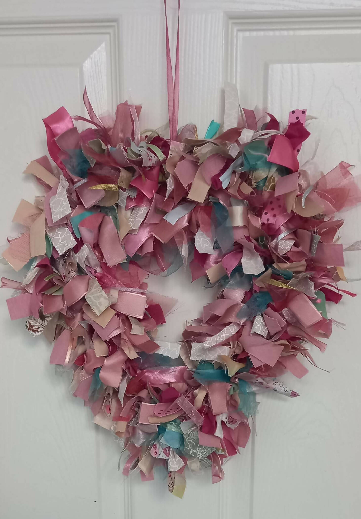 Blushing Heart Wreath Kit  Heart wreath, Shabby chic diy crafts