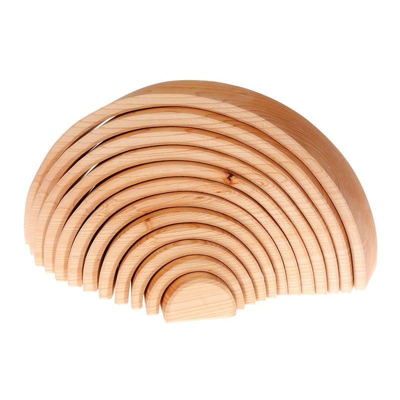 natural wood stacking toy
