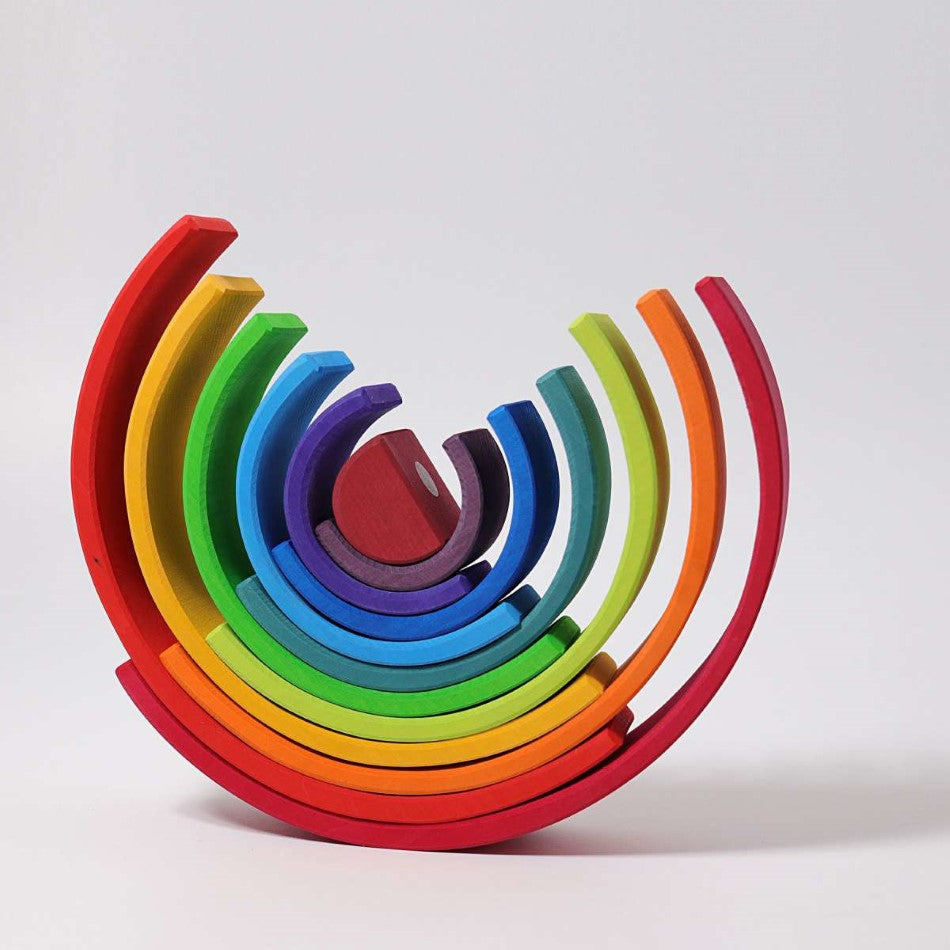 wooden rainbow toy